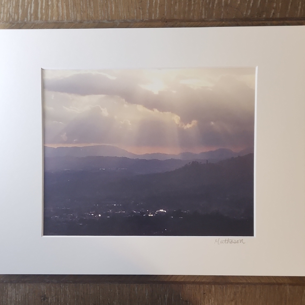 Matted Photography "Sunset in Italy" by Butterfly Rising Designs